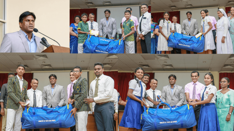 Distribution of cricket equipment to schools in the Southern Province in conjunction with the School Cricket Sports Development Program