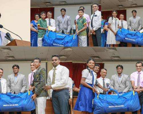 Distribution of cricket equipment to schools in the Southern Province in conjunction with the School Cricket Sports Development Program